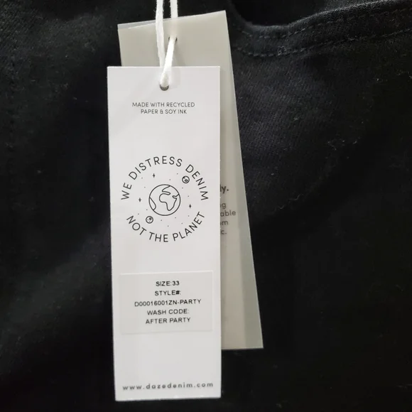 Daze Denim Womens 33 Black Call You Back Mid Rise Skinny Zip Fly Denim Jeans. - Picture 9 of 12